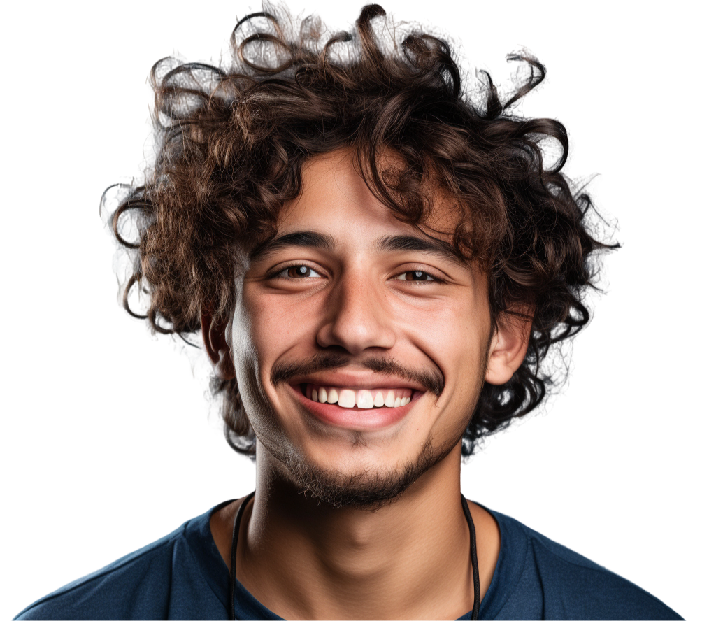 Curly Hair Man